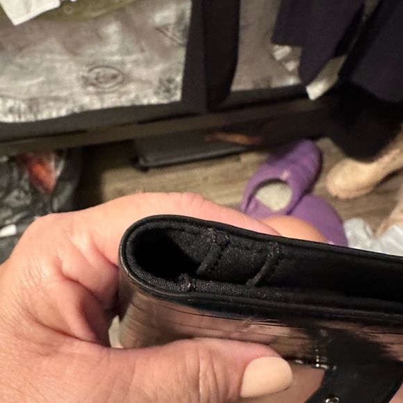 Nine West Black Croc-Embossed Bag - Picture 3 of 6